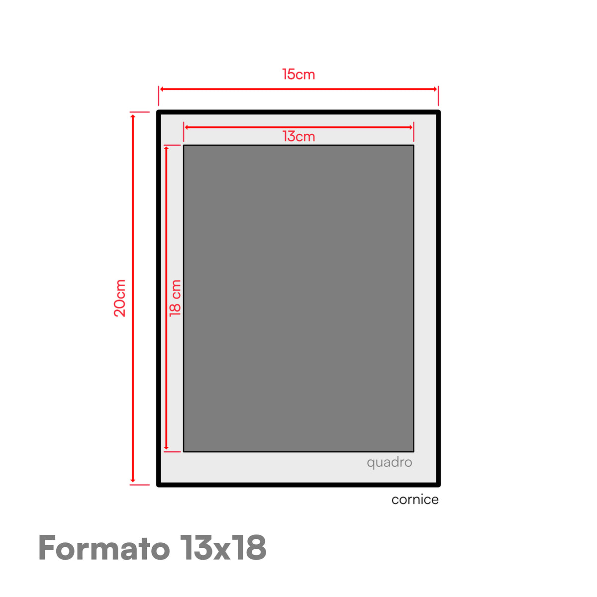 misure cornice 13x18